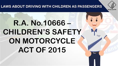 Knowing R.A. No.10666 – Children’s Safety on .